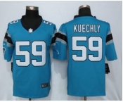 Men's Nike Carolina Panthers #59 Luke Kuechly Blue Limited Jerseys