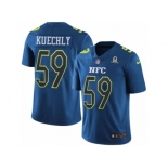 Men's Nike Carolina Panthers #59 Luke Kuechly Limited Blue 2017 Pro Bowl NFL Jersey