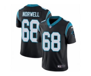 Men's Nike Carolina Panthers #68 Andrew Norwell Vapor Untouchable Limited Black Team Color NFL Jersey