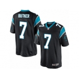 Men's Nike Carolina Panthers #7 Harrison Butker Limited Black Team Color NFL Jersey