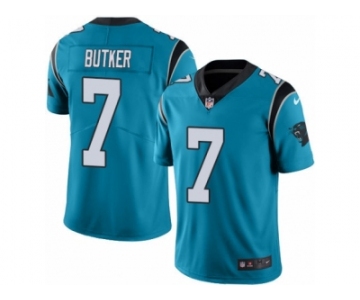 Men's Nike Carolina Panthers #7 Harrison Butker Limited Blue Rush NFL Jersey