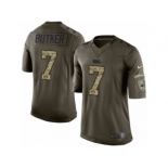 Men's Nike Carolina Panthers #7 Harrison Butker Limited Green Salute to Service NFL Jersey