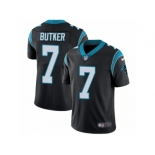 Men's Nike Carolina Panthers #7 Harrison Butker Vapor Untouchable Limited Black Team Color NFL Jersey