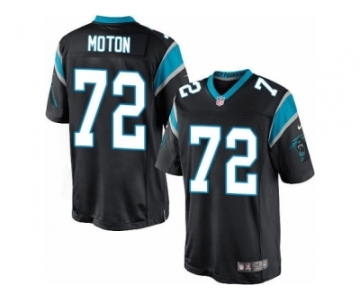 Men's Nike Carolina Panthers #72 Taylor Moton Limited Black Team Color NFL Jersey