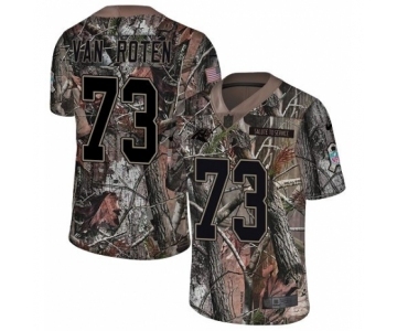 Men's Nike Carolina Panthers #73 Greg Van Roten Camo Rush Realtree Limited NFL Jersey