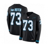 Men's Nike Carolina Panthers #73 Greg Van Roten Limited Black Therma Long Sleeve NFL Jersey