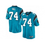 Men's Nike Carolina Panthers #74 Daeshon Hall Limited Blue Alternate NFL Jersey