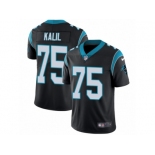 Men's Nike Carolina Panthers #75 Matt Kalil Vapor Untouchable Limited Black Team Color NFL Jersey