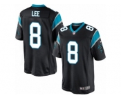 Men's Nike Carolina Panthers #8 Andy Lee Limited Black Team Color NFL Jersey