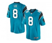 Men's Nike Carolina Panthers #8 Andy Lee Limited Blue Alternate NFL Jersey