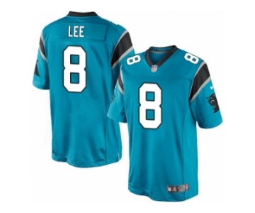 Men's Nike Carolina Panthers #8 Andy Lee Limited Blue Alternate NFL Jersey