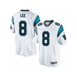 Men's Nike Carolina Panthers #8 Andy Lee Limited White NFL Jersey