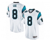 Men's Nike Carolina Panthers #8 Andy Lee Limited White NFL Jersey