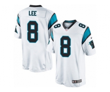 Men's Nike Carolina Panthers #8 Andy Lee Limited White NFL Jersey