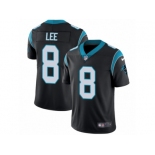 Men's Nike Carolina Panthers #8 Andy Lee Vapor Untouchable Limited Black Team Color NFL Jersey