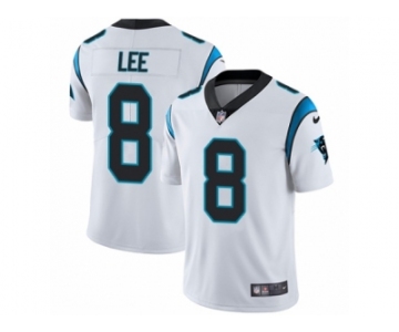 Men's Nike Carolina Panthers #8 Andy Lee Vapor Untouchable Limited White NFL Jersey