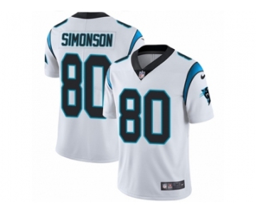 Men's Nike Carolina Panthers #80 Scott Simonson Vapor Untouchable Limited White NFL Jersey