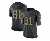 Men's Nike Carolina Panthers #81 Kevin Norwood Limited Black 2016 Salute to Service NFL Jersey