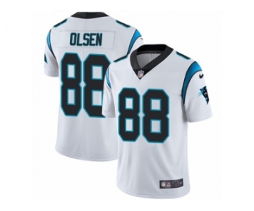 Men's Nike Carolina Panthers #88 Greg Olsen Vapor Untouchable Limited White NFL Jersey