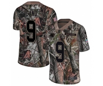 Men's Nike Carolina Panthers #9 Graham Gano Camo Rush Realtree Limited NFL Jersey