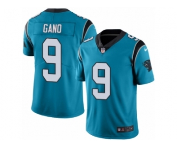 Men's Nike Carolina Panthers #9 Graham Gano Limited Blue Rush NFL Jersey