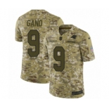 Men's Nike Carolina Panthers #9 Graham Gano Limited Camo 2018 Salute to Service NFL Jersey