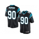 Men's Nike Carolina Panthers #90 Julius Peppers Limited Black Team Color NFL Jersey