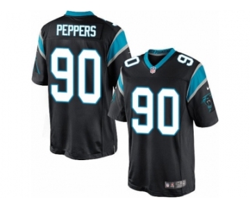 Men's Nike Carolina Panthers #90 Julius Peppers Limited Black Team Color NFL Jersey