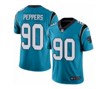 Men's Nike Carolina Panthers #90 Julius Peppers Limited Blue Rush NFL Jersey