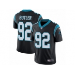 Men's Nike Carolina Panthers #92 Vernon Butler Vapor Untouchable Limited Black Team Color NFL Jersey