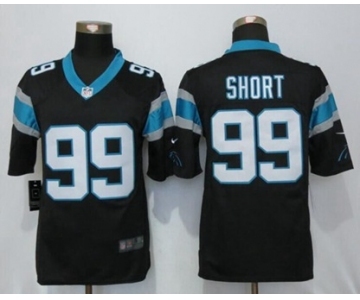 Men's Nike Carolina Panthers #99 Kawann Short Limited Black Team Color NFL Jersey