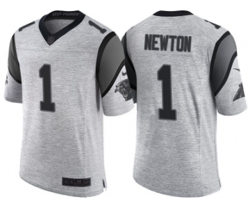 Nike Carolina Panthers #1 Cam Newton 2016 Gridiron Gray II Men's NFL Limited Jersey