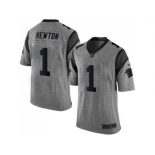 Nike Carolina Panthers #1 Cam Newton Gridiron Gray jerseys(Limited)