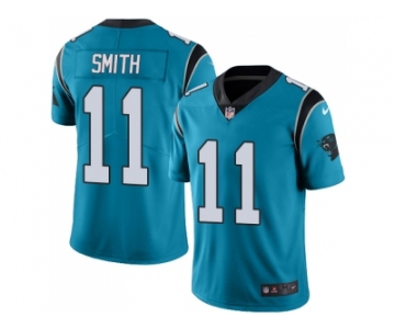 Nike Carolina Panthers #11 Torrey Smith Blue Men Stitched NFL Limited Rush Jersey