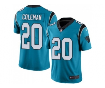 Nike Carolina Panthers #20 Kurt Coleman Blue Men's Stitched NFL Limited Rush Jersey