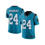 Nike Carolina Panthers #24 James Bradberry Blue Men's Stitched NFL Limited Rush Jersey