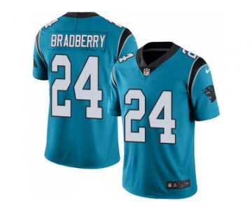 Nike Carolina Panthers #24 James Bradberry Blue Men's Stitched NFL Limited Rush Jersey