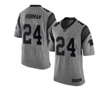 Nike Carolina Panthers #24 Josh Norman Gridiron Gray jerseys(Limited)