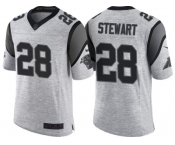 Nike Carolina Panthers #28 Jonathan Stewart 2016 Gridiron Gray II Men's NFL Limited Jersey