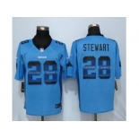 Nike Carolina Panthers #28 Jonathan Stewart Blue Alternate Men's Stitched NFL Limited Strobe Jersey