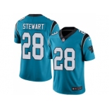 Nike Carolina Panthers #28 Jonathan Stewart Blue Men's Stitched NFL Limited Rush Jersey