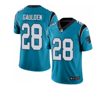 Nike Carolina Panthers #28 Rashaan Gaulden Blue Alternate Men Stitched NFL Vapor Untouchable Limited Jersey