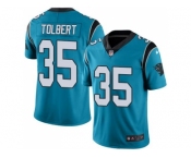 Nike Carolina Panthers #35 Mike Tolbert Blue Men's Stitched NFL Limited Rush Jersey