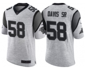 Nike Carolina Panthers #58 Thomas Davis Sr 2016 Gridiron Gray II Men's NFL Limited Jersey