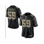 Nike Carolina Panthers #59 Luke Kuechly Black Salute to Service Jerseys(Limited)