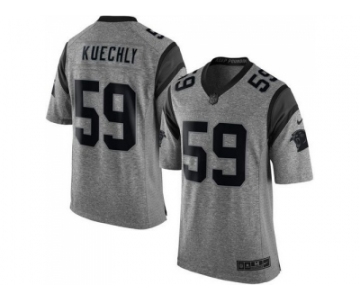 Nike Carolina Panthers #59 Luke Kuechly Gray Gridiron Gray Jerseys(Limited)