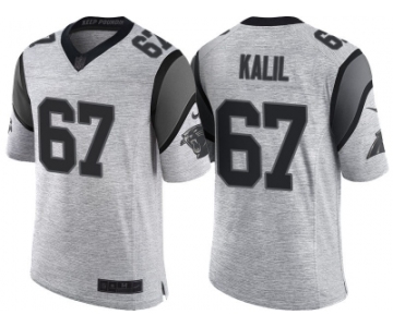 Nike Carolina Panthers #67 Ryan Kalil 2016 Gridiron Gray II Men's NFL Limited Jersey