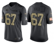 Nike Carolina Panthers #67 Ryan Kalil Men's Stitched Black NFL Salute to Service Limited Jerseys