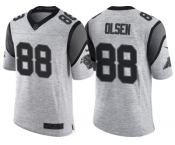 Nike Carolina Panthers #88 Greg Olsen 2016 Gridiron Gray II Men's NFL Limited Jersey