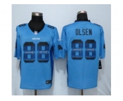 Nike Carolina Panthers #88 Greg Olsen Blue Alternate Men's Stitched NFL Limited Strobe Jersey